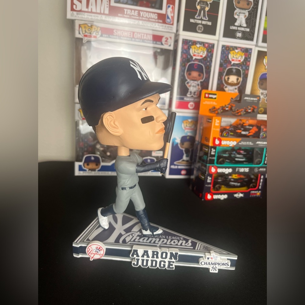 Aaron Judge New York Yankees 2024  AL Champions Pennant Bighead Bobblehead FOCO